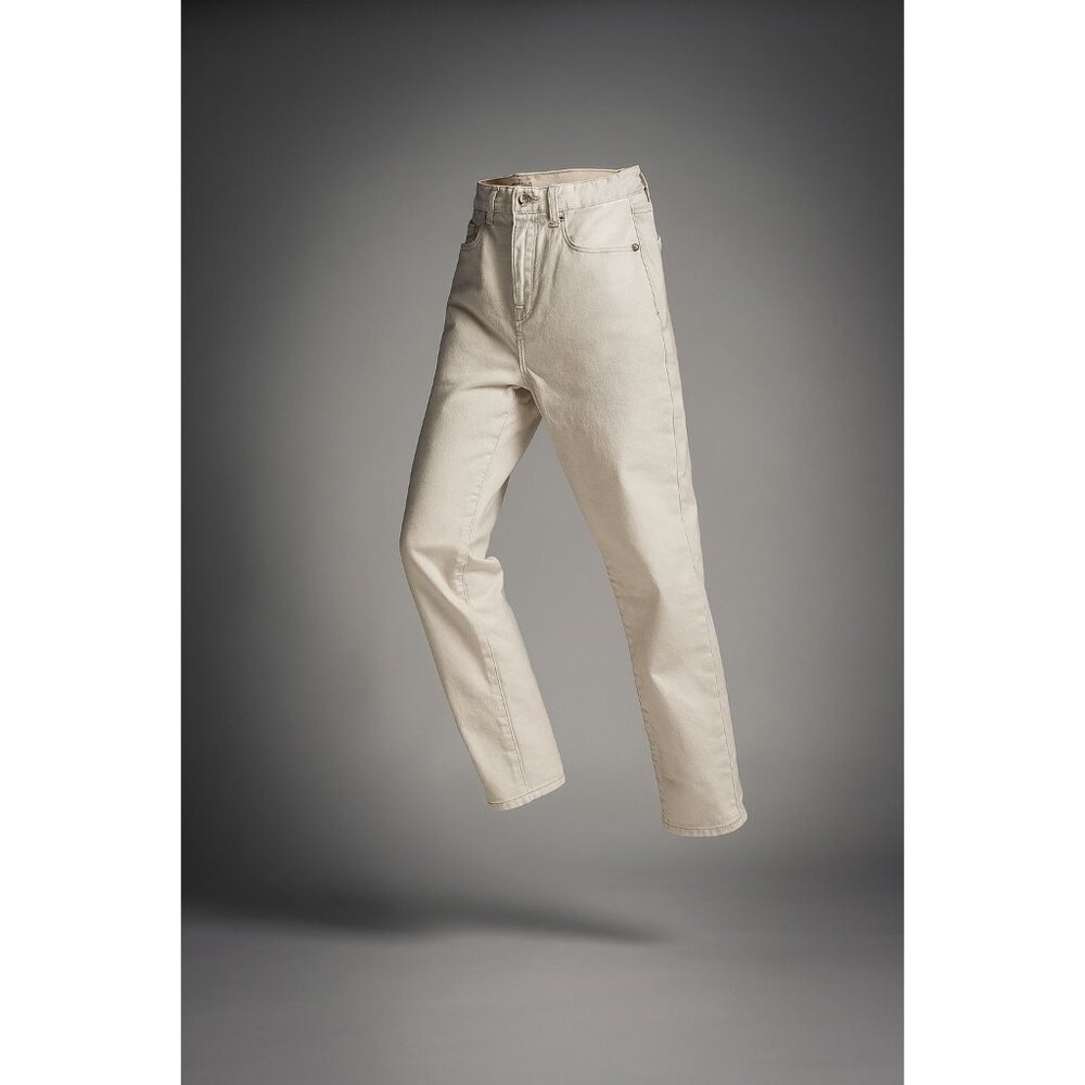 Madewell The Petite 90's Straight Jean Women's Sz 25P Ivory Vintage Canvas Denim - Picture 15 of 16